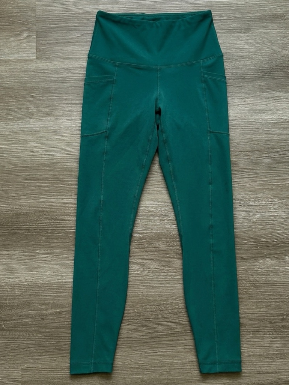 90 degree by Reflex High-Waist Emerald Green Active Leggings Side Pockets - XS